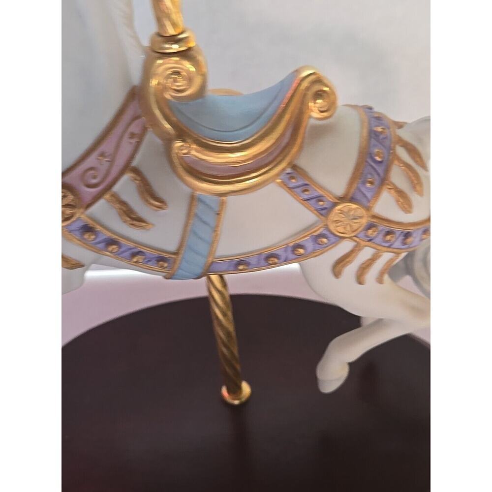 1987 The Franklin Mint Carrousel Magic Horse Figurine By Lynn Lupetti - Picture 2 of 16